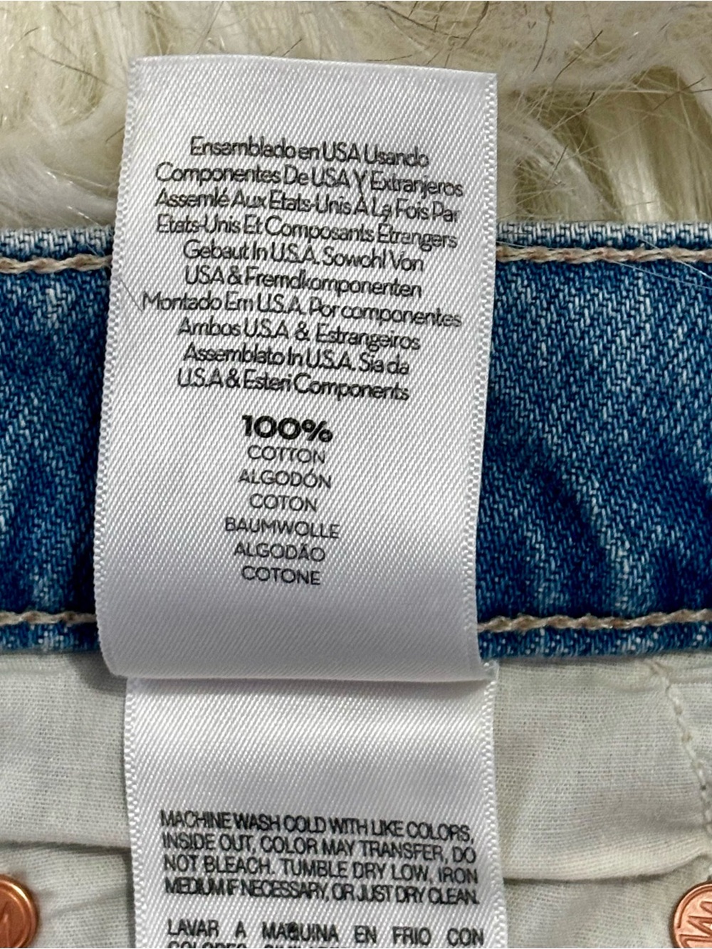 NWT MOTHER The Extra Mile Cutoff Short Head Rush Light Blue SZ 27 RV $238 - Picture 15 of 16